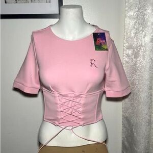 GSUWOO shop so real top pink